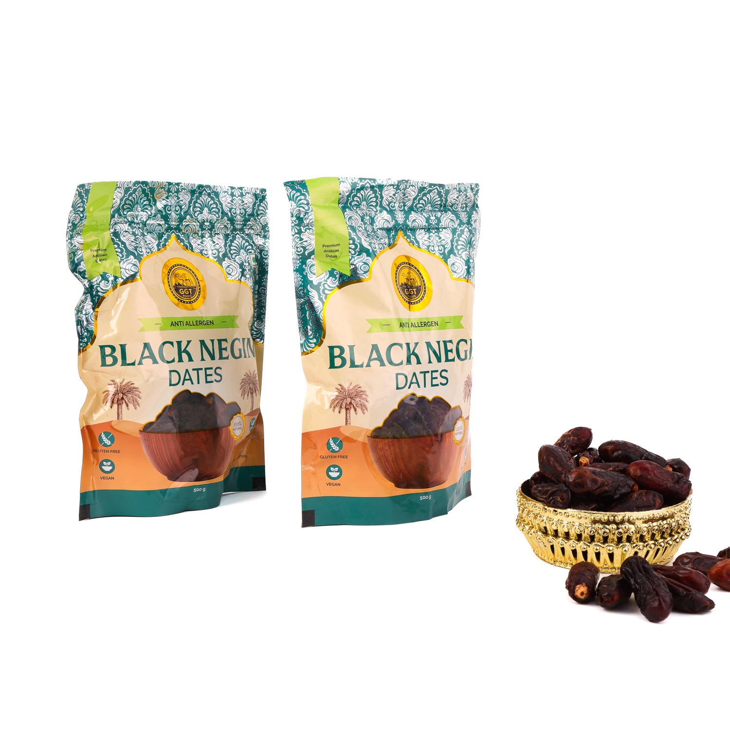 Black Negin Khajoor Pouch