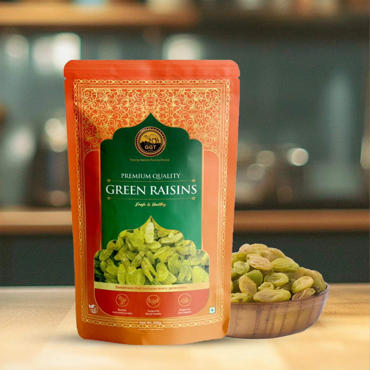 Fresh & Sweet Green Raisins – 200g