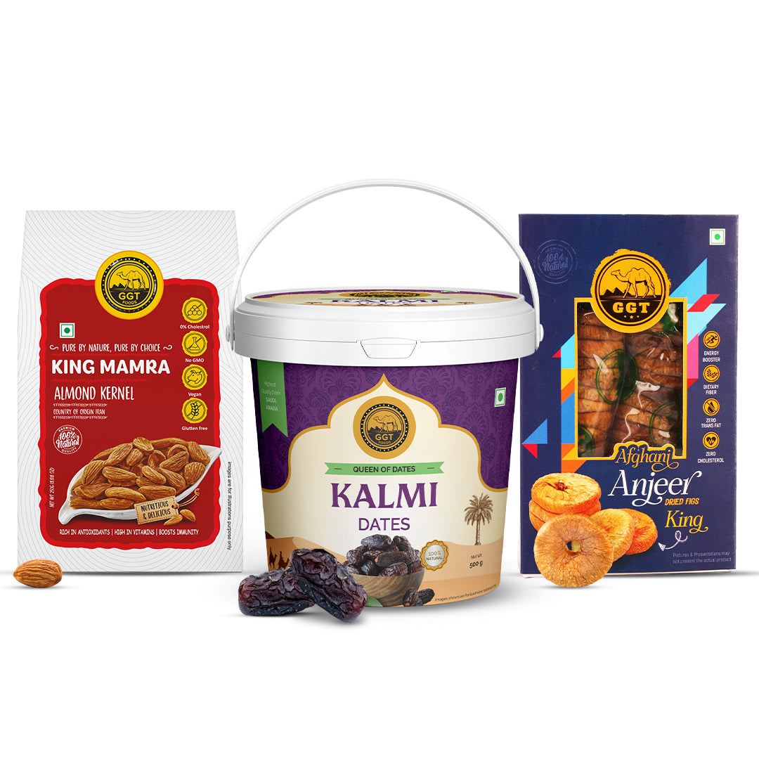King Mamra 250gm, Kalmi 500gm & Anjeer 250gm Power Combo