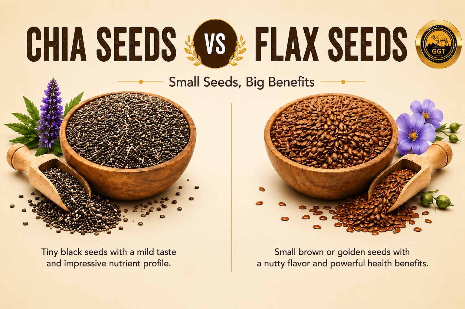 Chia Seeds vs Flax Seeds: A Complete Comparison for Better Nutrition