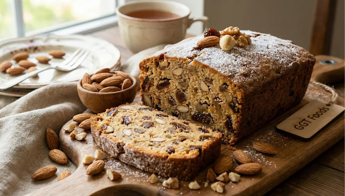 Healthy Eggless Dry Fruit Cake Recipe