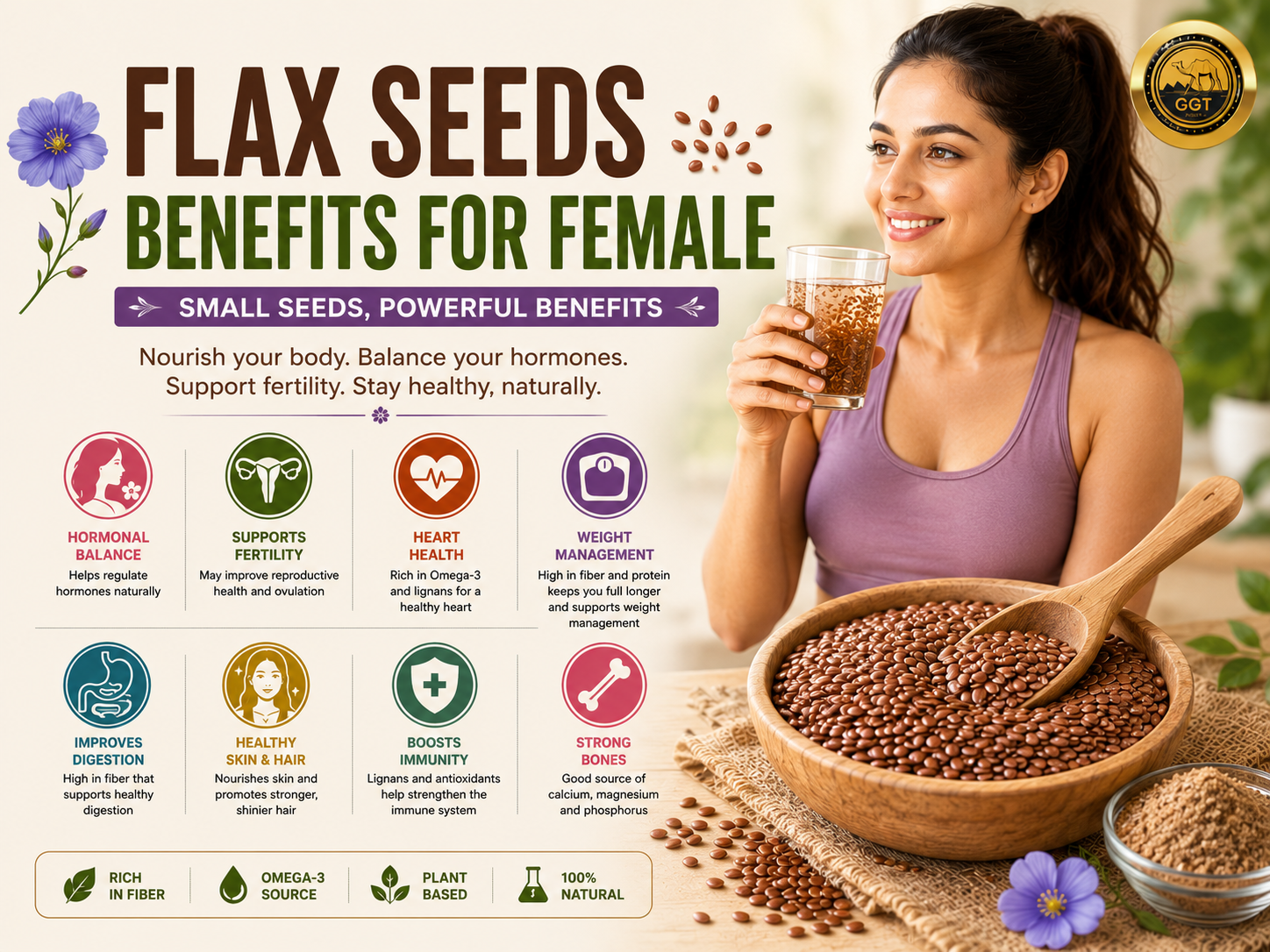 Flax Seeds Benefits for Female