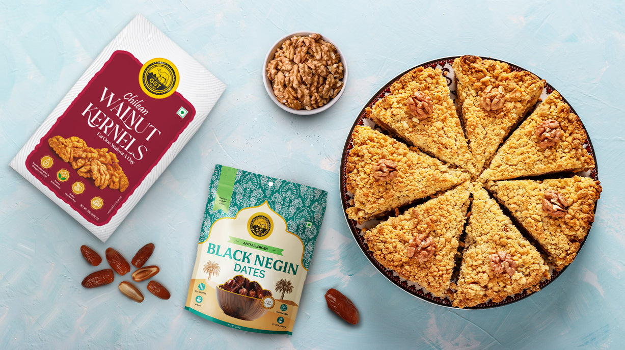 Healthy Date and Walnut Cake Recipe - GGT Foods