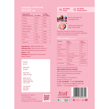 GGT Premium Dried Strawberry 200gm