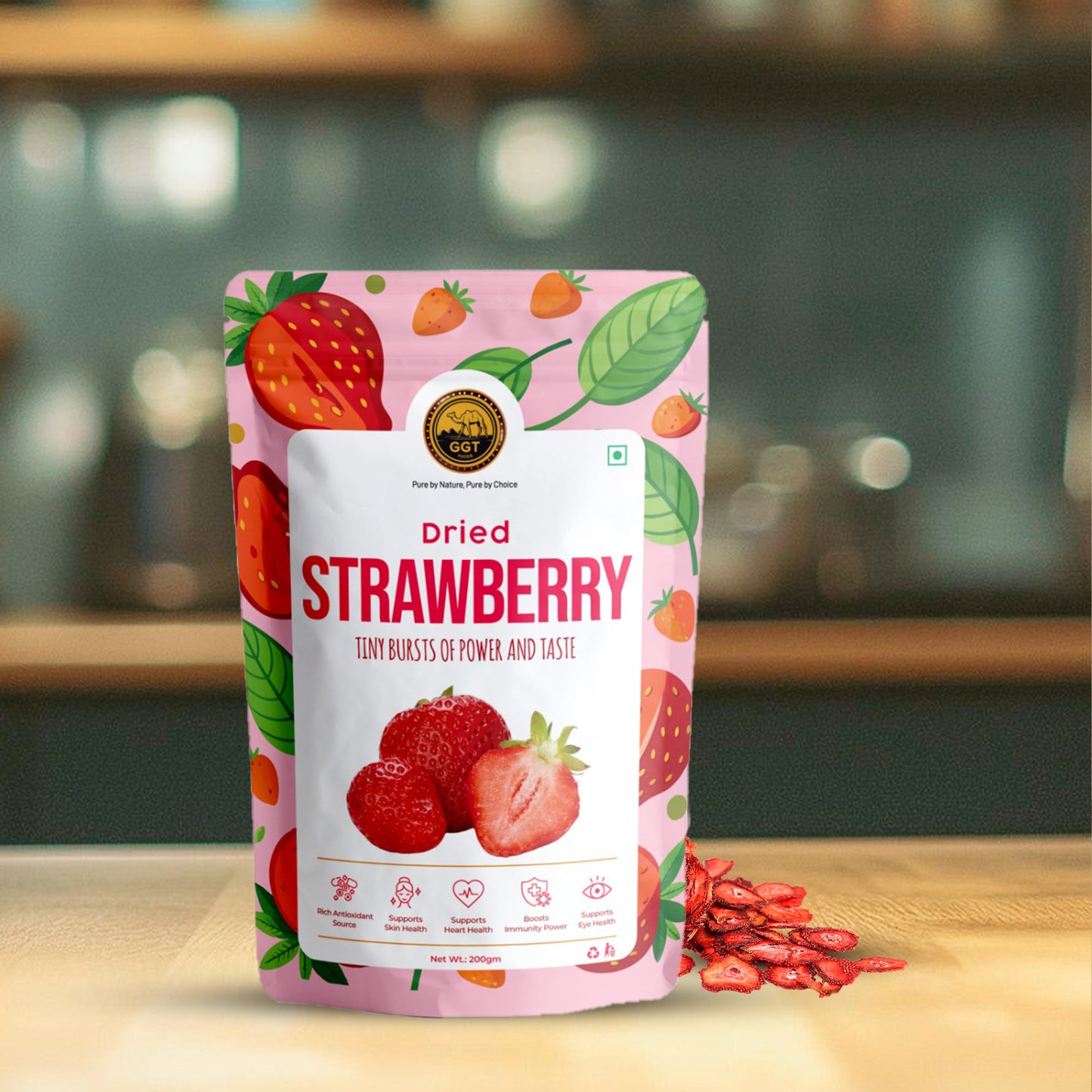 GGT Premium Dried Strawberry 200gm