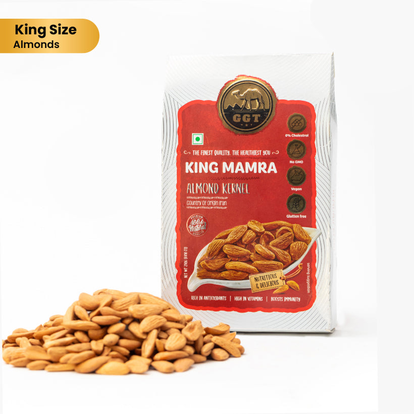 Mamra Types Irani Mamra Badam - Shop King Size Mamra Almonds at GGT